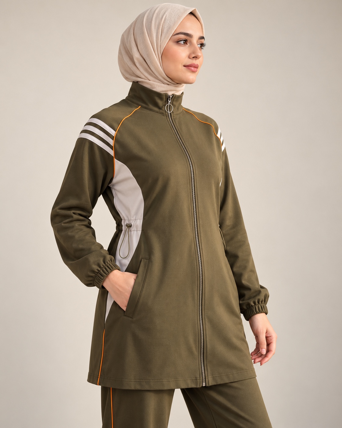 إطلالة من موديل B4509 باللون البني